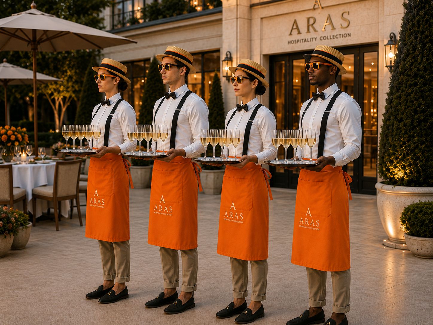 ARAS asymmetric waistcoat — single model in lounge service tailoring