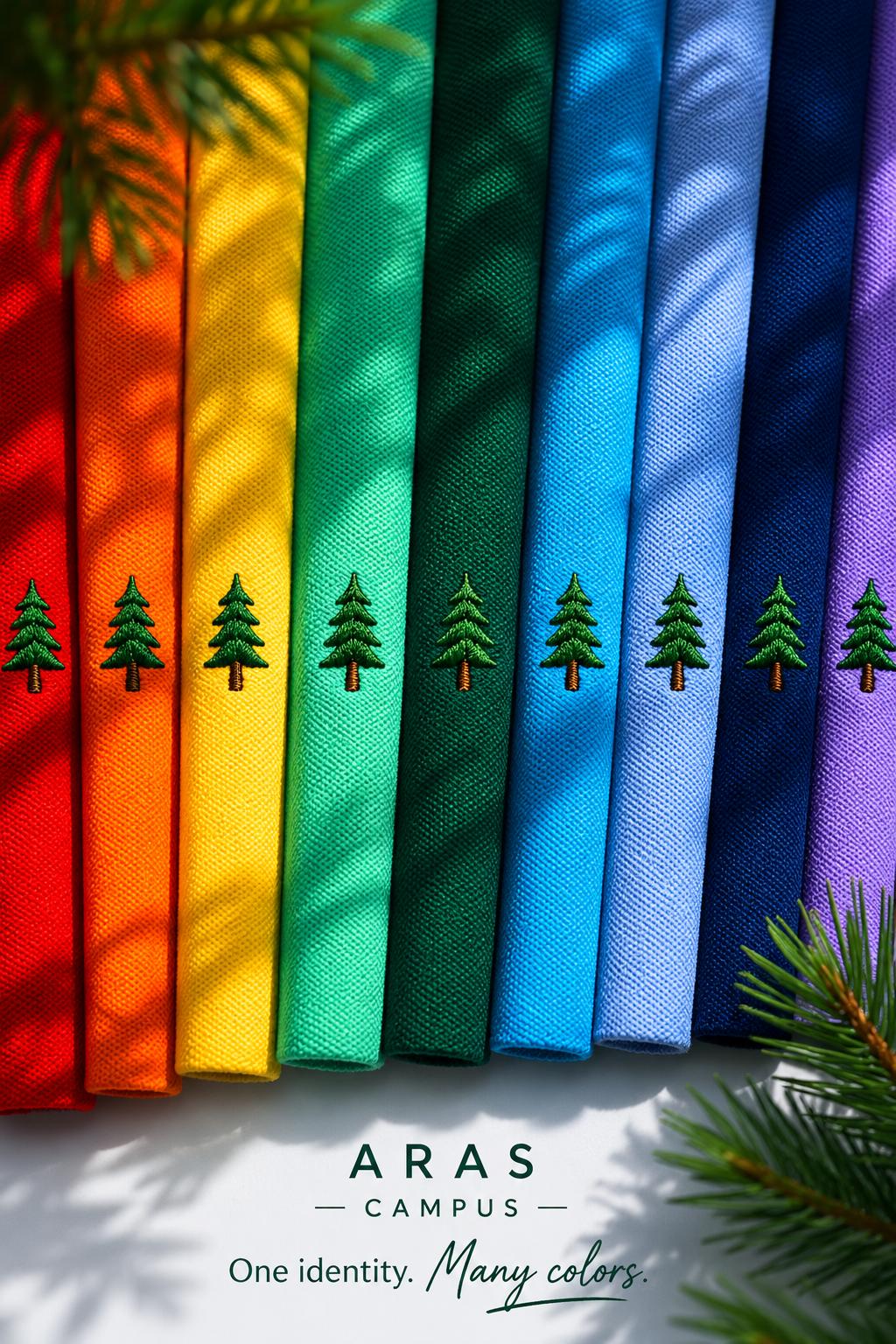One identity. Many colors — fabric in every shade your school needs.