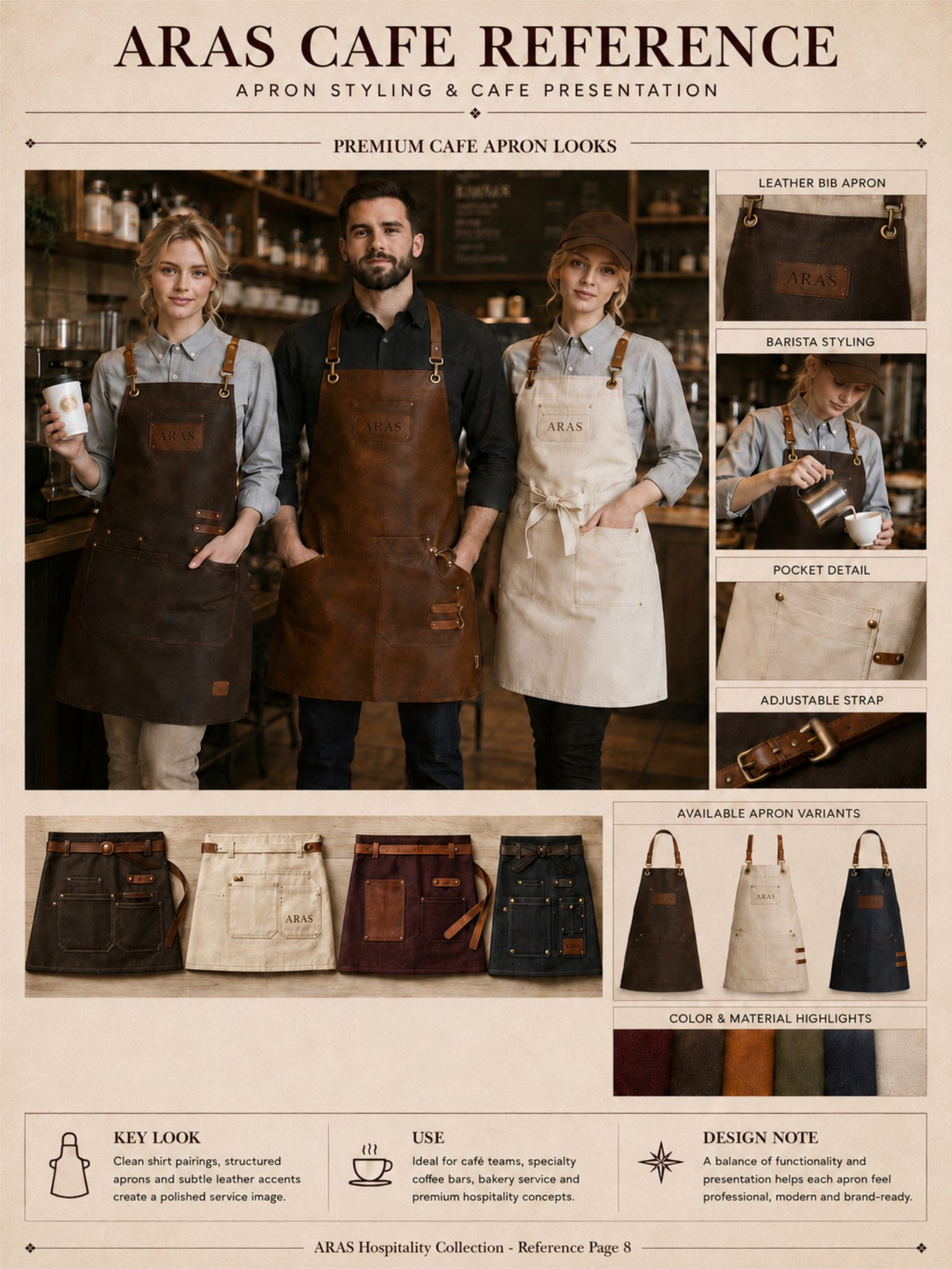 ARAS leather apron — chef collection